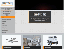 Tablet Screenshot of brudvikelectric.com